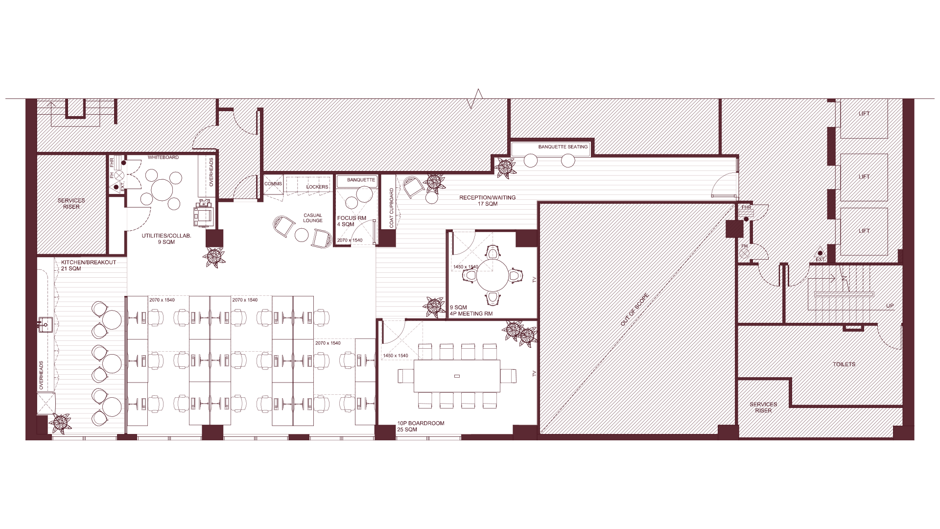 459 LT Collins Level 1 South Floorplan
